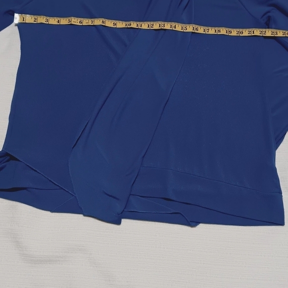 Soft Surroundings Madeline Tunic blue tunic V-neck, long sleeve Size PXL - Picture 7 of 11